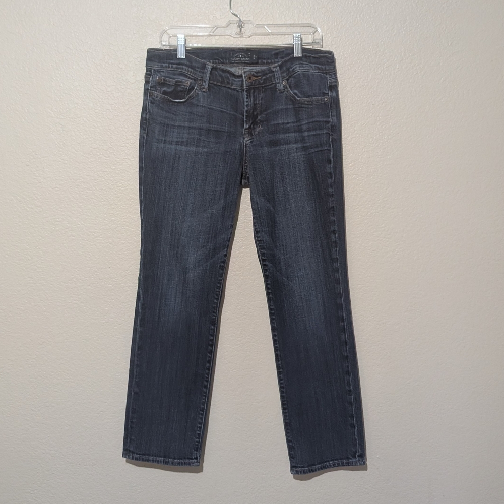 Lucky Brand Women's Straight Leg Medium Blue Wash Jeans